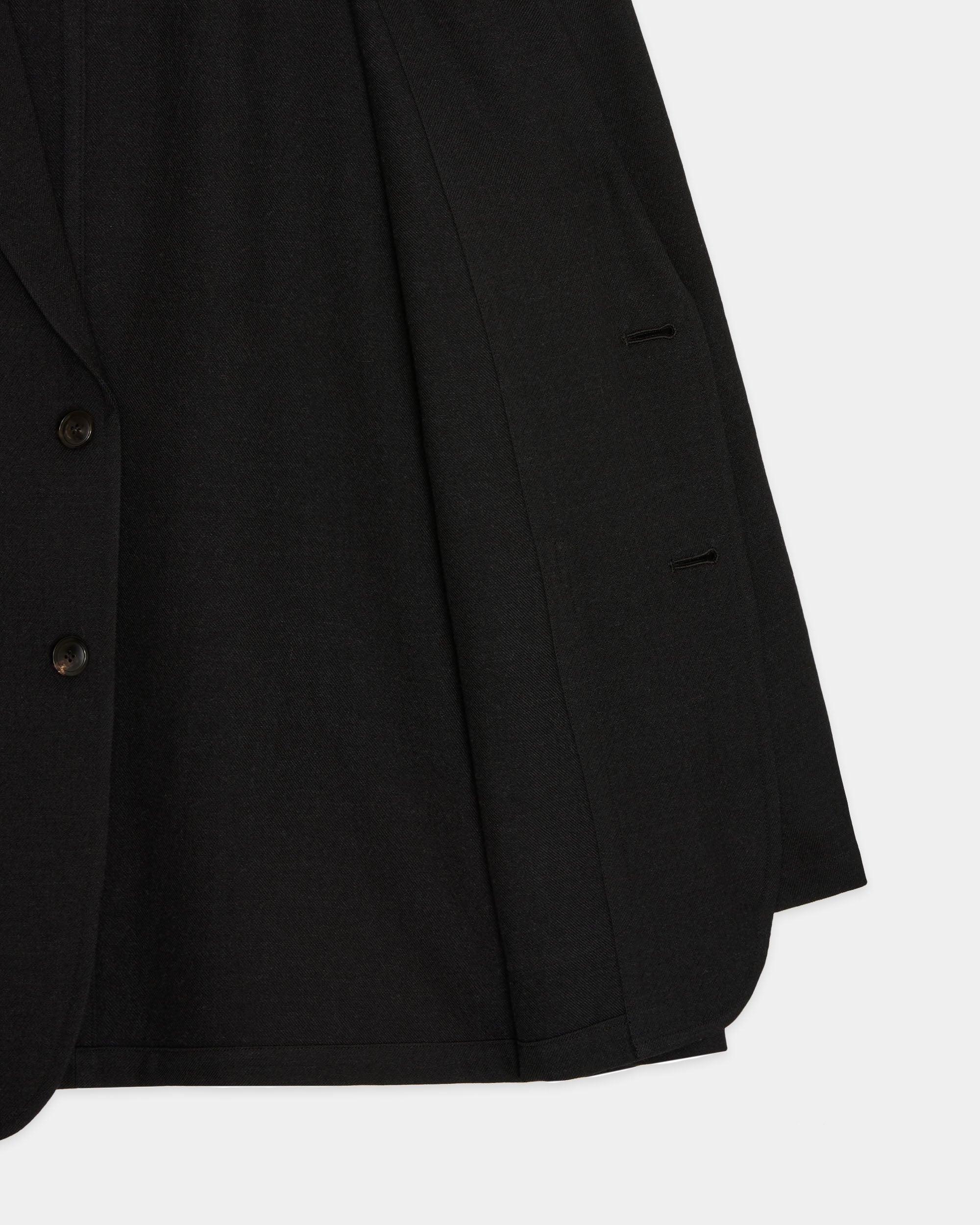 ウールサージワッシャータンブラー / ストロールアラウンドジャケット, Chambray Black