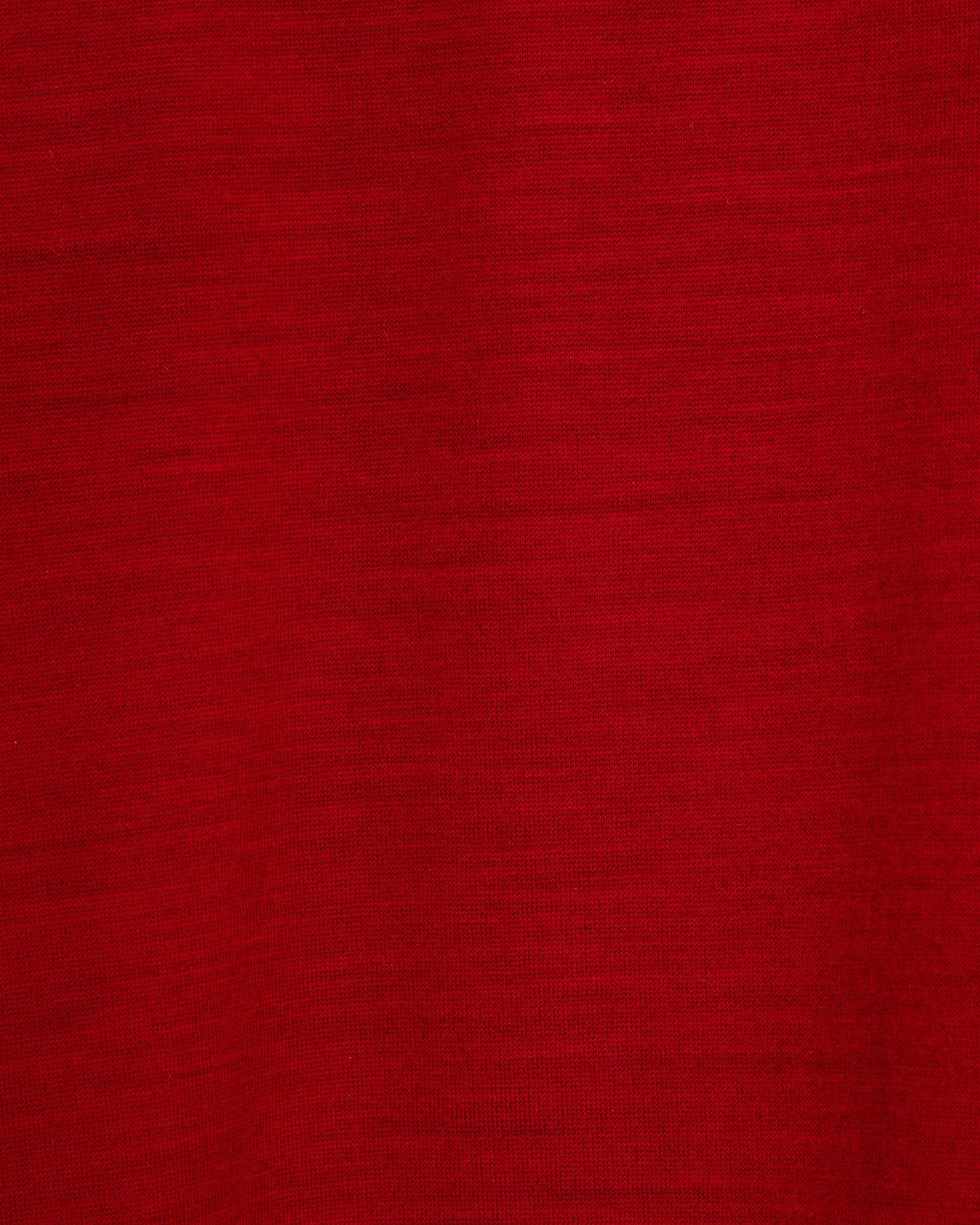 Super 100s Washable Wool Jersey / Shirt Cardigan, Red