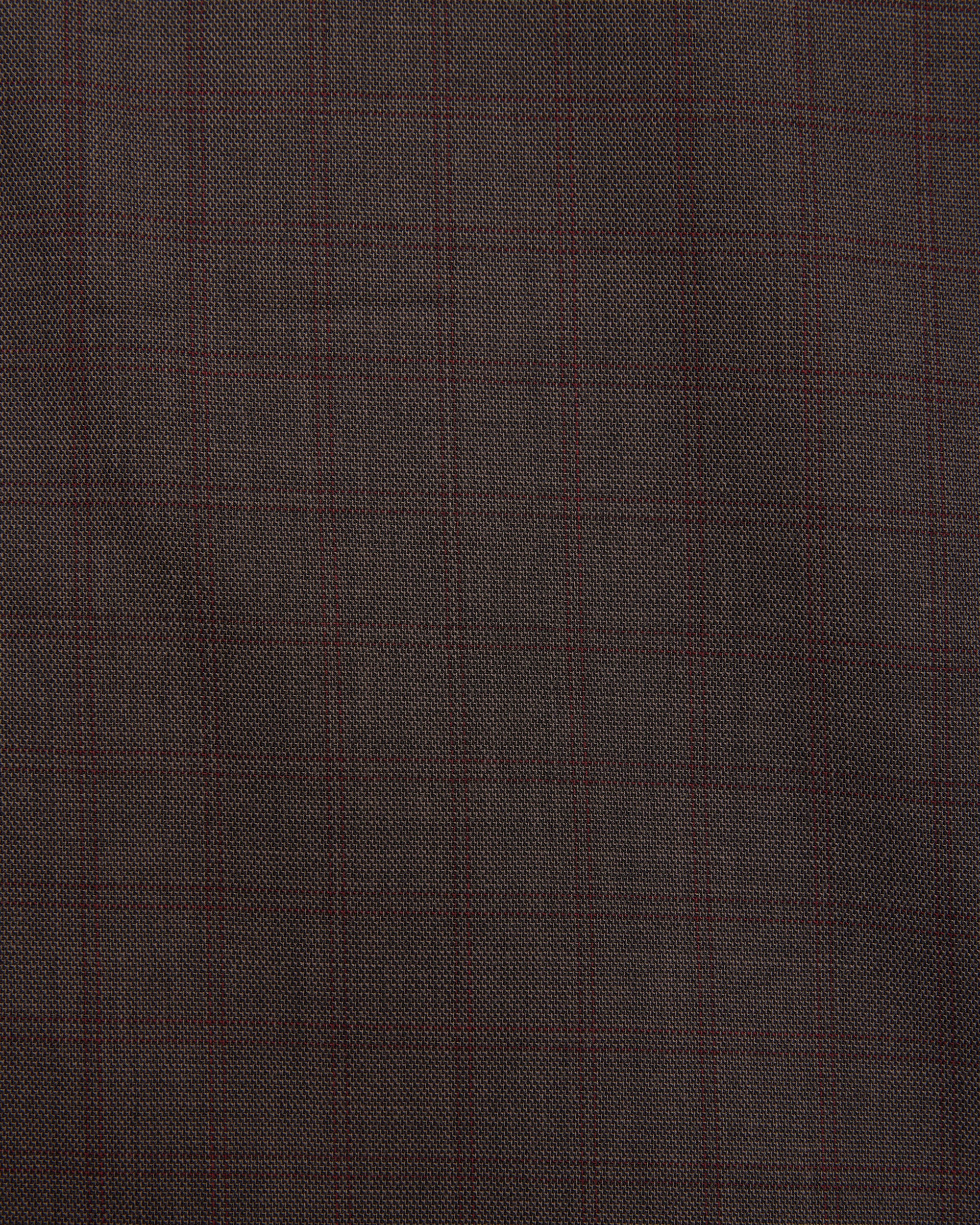 RWS Super 140s ウール強撚サージ / オープンカラー L/S シャツ With Hem Tab, Gray Plaid