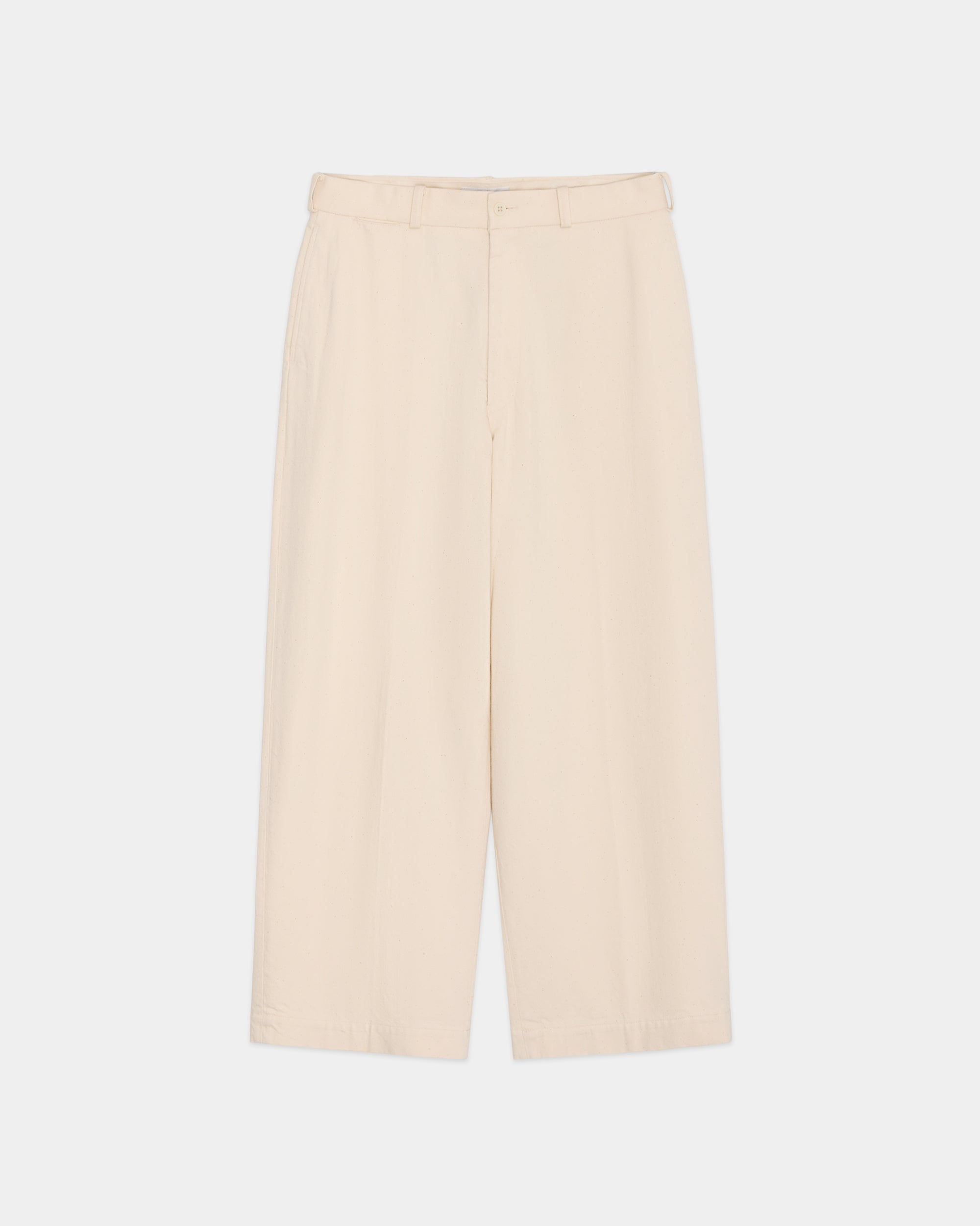 オーガニックコットン 12oz デニム / USMCスラックス, Ecru
