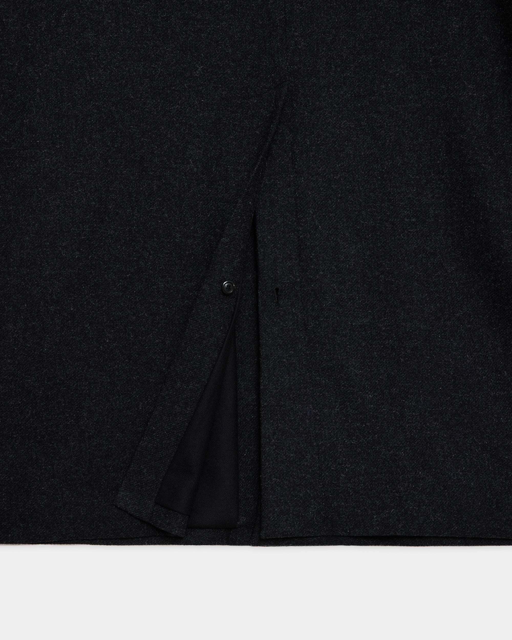 【STUDIOUS Exclusive】British Wool Tweed / Walk Around Overcoat, Black